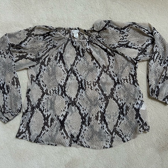 Snakeskin print blouse - Picture 1 of 2